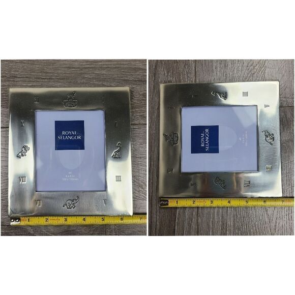 ROYAL Selangor Pewter 4×6 Baby Photo Picture Frame - Picture 16 of 17